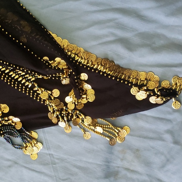Belly dance hip scarf- large - Picture 7 of 8